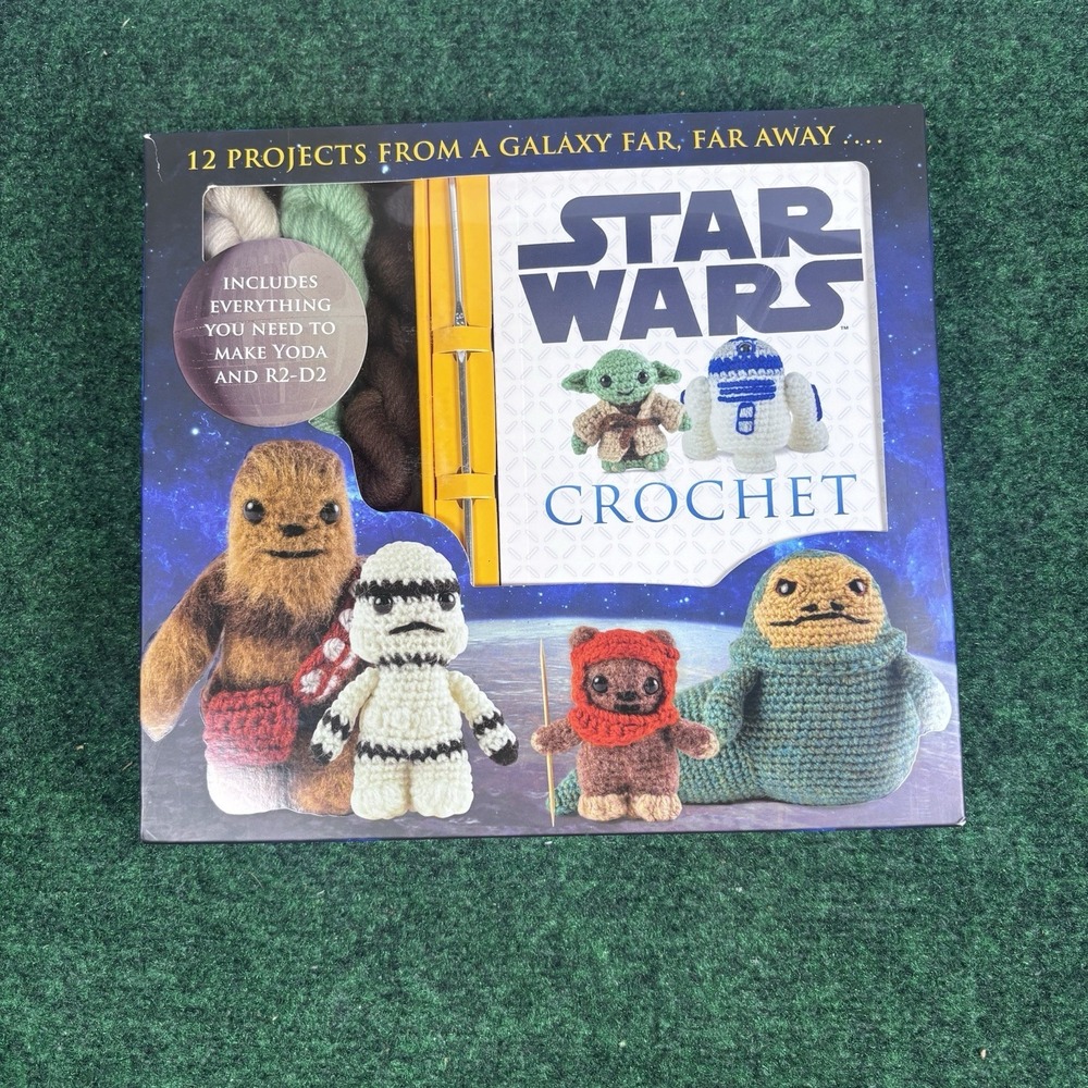 Star Wars Crochet Kit  "New"  Yoda & Stormtrooper - 12 character patterns